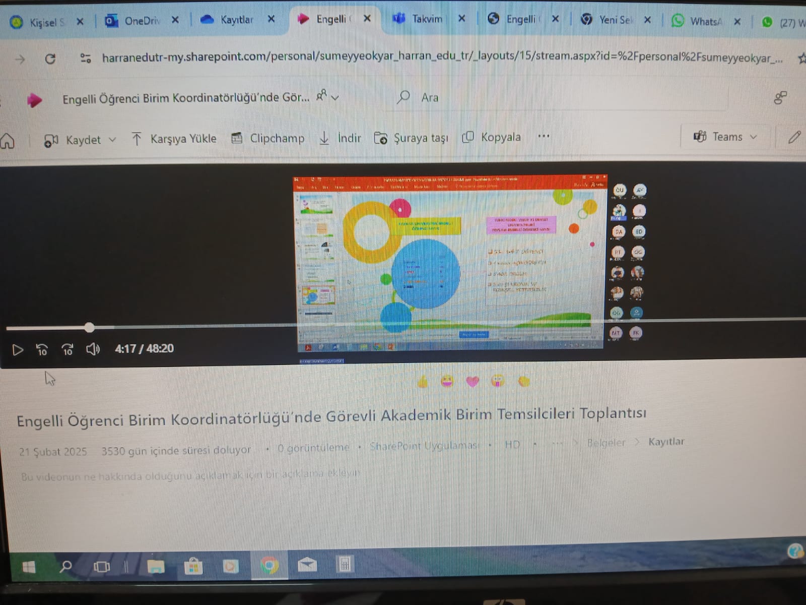 Engelsiz Üniversite Birim Temsilcileri Toplantısı